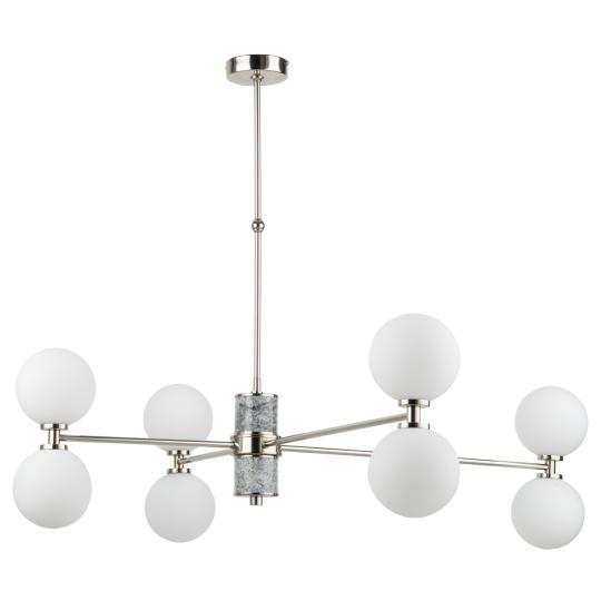 artdeco klasszikus glamour csillar fenyes ezust krom retro uvegburas lampa luxus elegans nappali konyha szalon vilagitas lampabolt.jpg